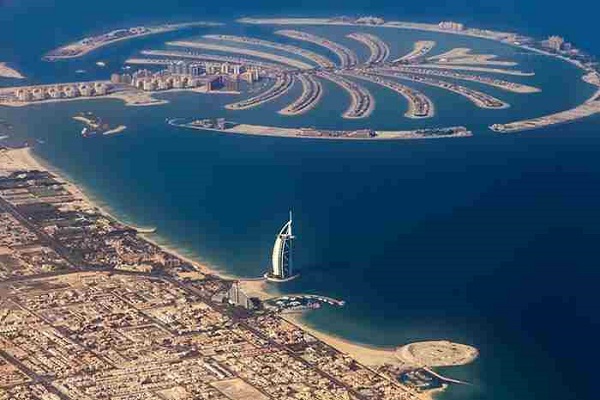 نمایی از ساحل جمیرا در دبی