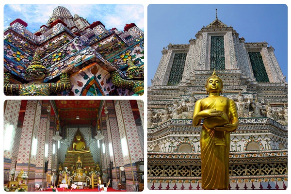 معماری و بخش های مختلف معبد وات آرون تایلند
